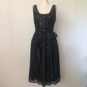Calvin Klein Silk & Sequin Dress
